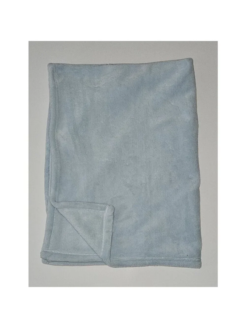 Cloud Island Solid Light Blue Soft Fleece Baby Blanket 30x40